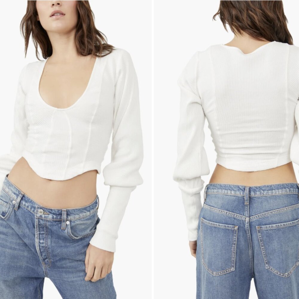 Free People Petra Long Sleeve Top